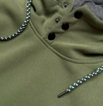 Krótka tunika dresowa  khaki (amg856a)