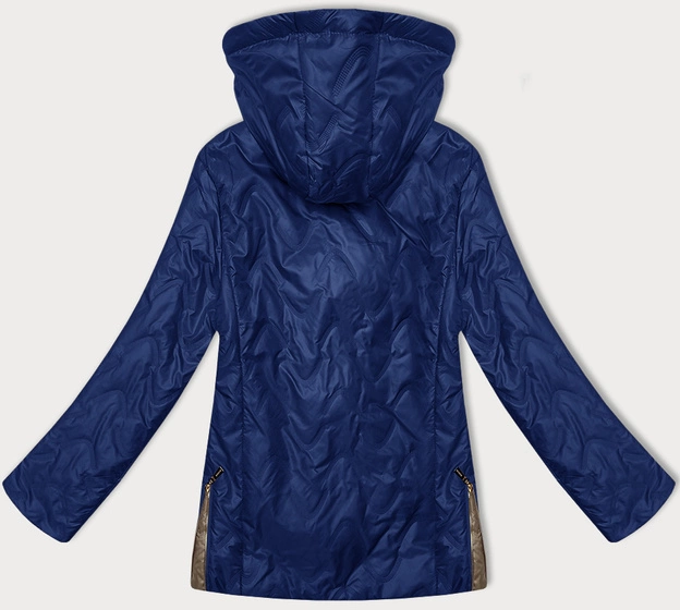 Pikowana kurtka damska z odpinanym kapturem S'West ciemny niebieski (B8356-72)