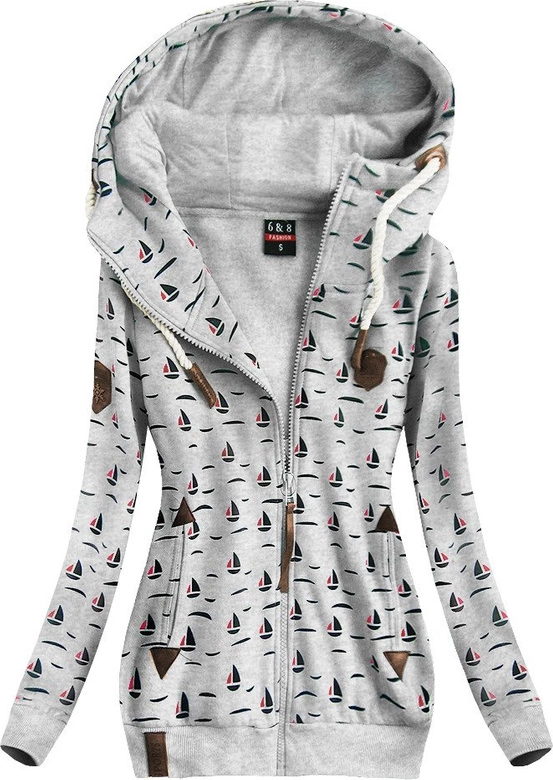 CIEPŁA BLUZA Z KAPTUREM SZARA (1912)