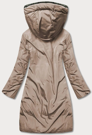 DŁUGA DWUSTRONNA KURTKA ZIMOWA ARMY/CAMEL (L22-9852-22/301)