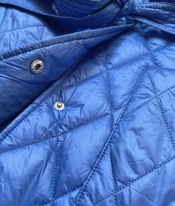 Kamizelka damska z kołnierzem chabrowa (jin221)