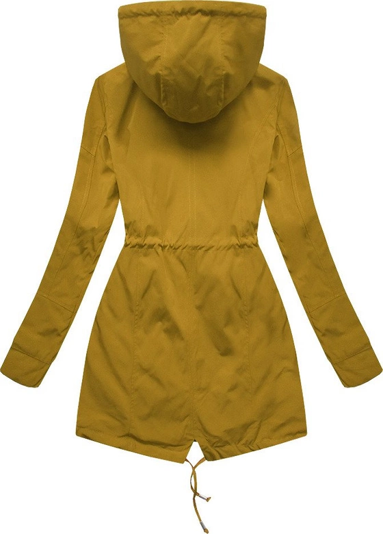 DWUSTRONNA PARKA Z KAPTUREM ŻÓŁTO-GRANATOWA (W303)