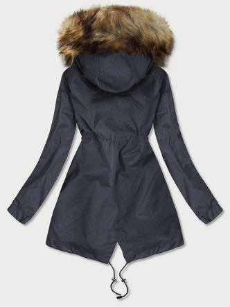 ZIMOWA KURTKA DAMSKA 3 W 1 GRAFITOWA (B9558-70)