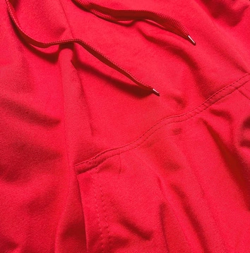 Cienka bluza dresowa damska czerwona (20002)