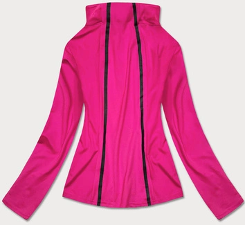 Bluza damska z niską stójką różowa (hh020-51)