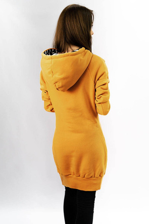 Długa bluza damska żółta (738)