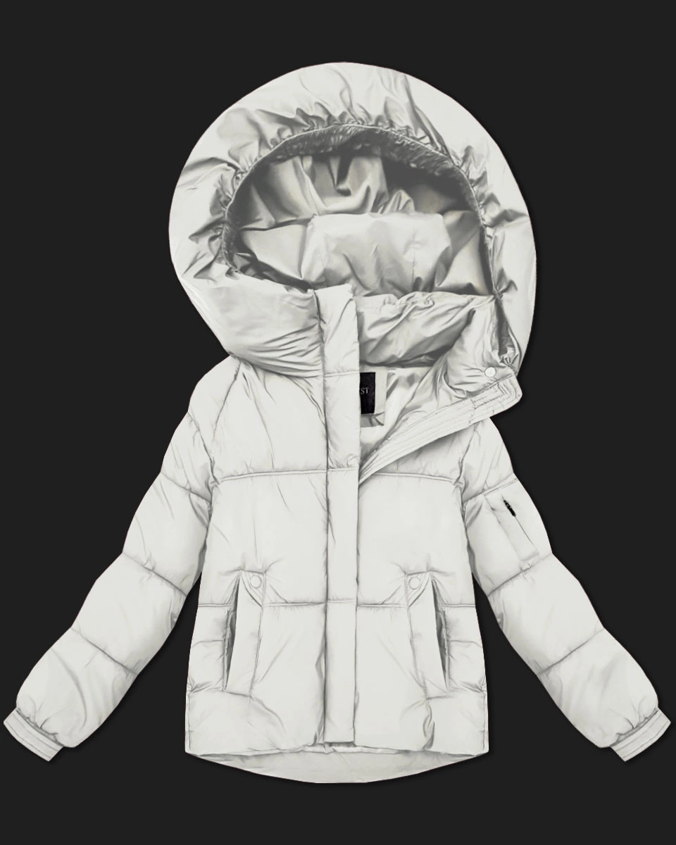 Przejściowa kurtka damska oversize S'West złamany biały (B2003-26)