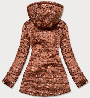 Damska kurtka parka/pikowana dwustronna khaki (can-621)