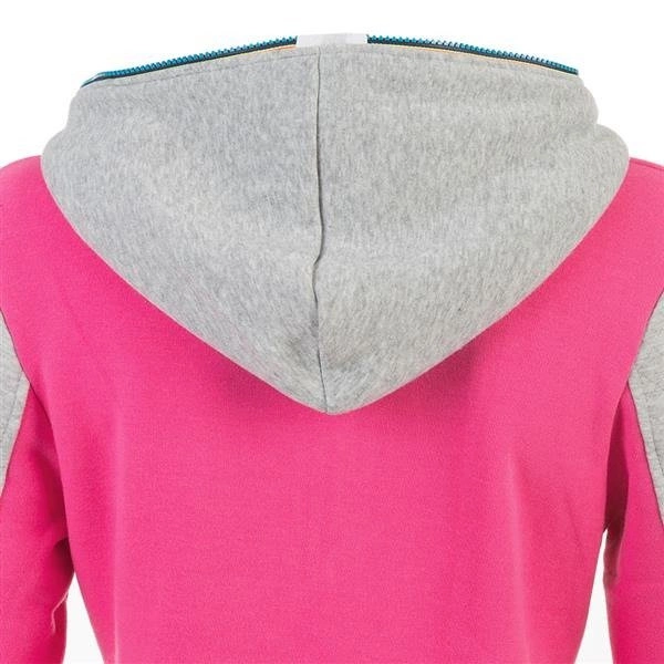 GRUBA BLUZA Z KAPTUREM RÓŻOWA (AY702)