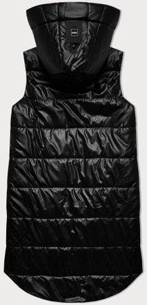 Kamizelka damska z ozdobnym suwakiem S'West czarna (B8151-1)