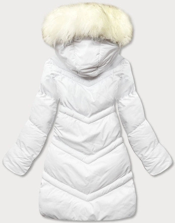 PIKOWANA KURTKA ZIMOWA BIAŁA (5M731-281)