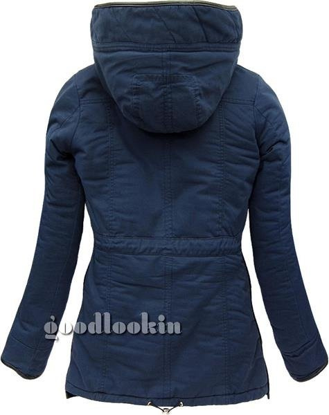 GRANATOWA PARKA ZIMOWA GO-START (CK21W)