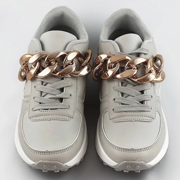 Sneakersy z łańcuchem szare (6368)