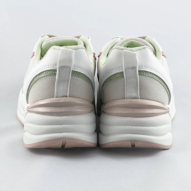 Damskie adidasy na grubszej podeszwie beżowe (bs-05)