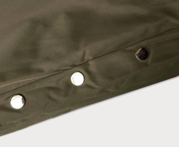 Damska parka z futerkiem army (5M3180-136)