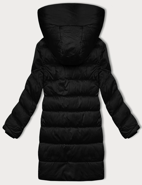 Zimowa pikowana kurtka damska S'west czarna (B8273-1)