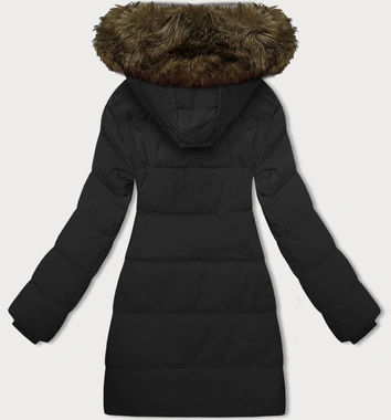 Zimowa kurtka damska z kapturem J Style czarna (16M9099-392)