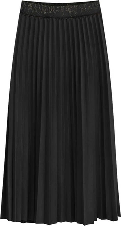 PLISOWANA SPÓDNICA MIDI CZARNA (464ART)