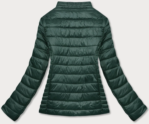 CIENKA KURTKA DAMSKA ZE STÓJKĄ ZIELONA (BH-2006)