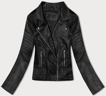 Ramoneska z kołnierzem czarna (11Z8098)