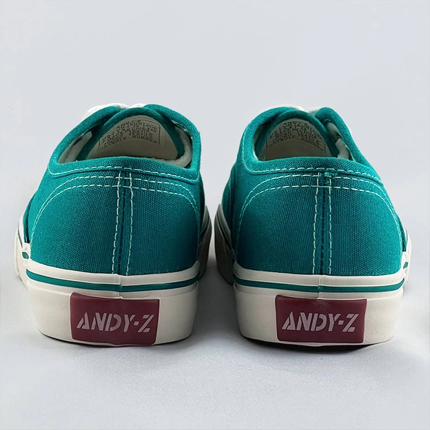 Sznurowane tenisówki damskie turkusowe (a8865)