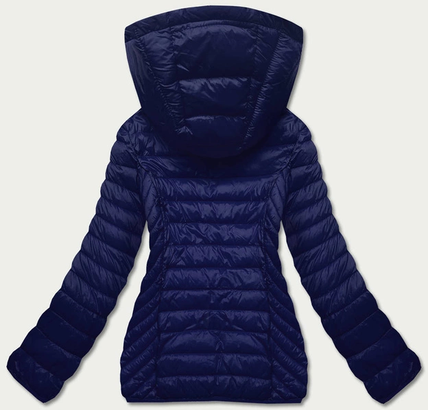 Przejściowa pikowana kurtka damska granatowa (5m783-215)