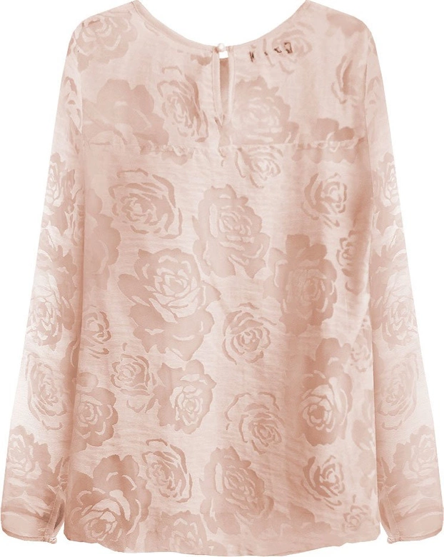BLUZKA W RÓŻE PUDROWY RÓŻ (7320)