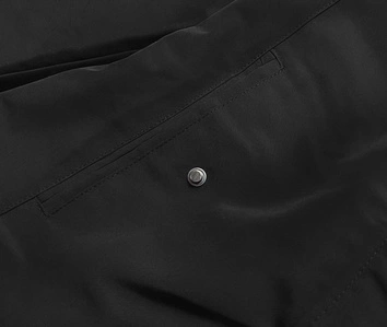 DWUSTRONNA KURTKA DAMSKA ZIMOWA CZARNA-KARMEL (2M-21508)