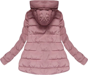 KURTKA Z KAPTUREM RÓŻOWA (W585)