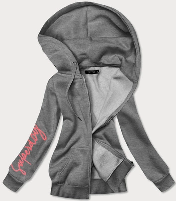 BLUZA DAMSKA ROZPINANA GRAFITOWA (26035)