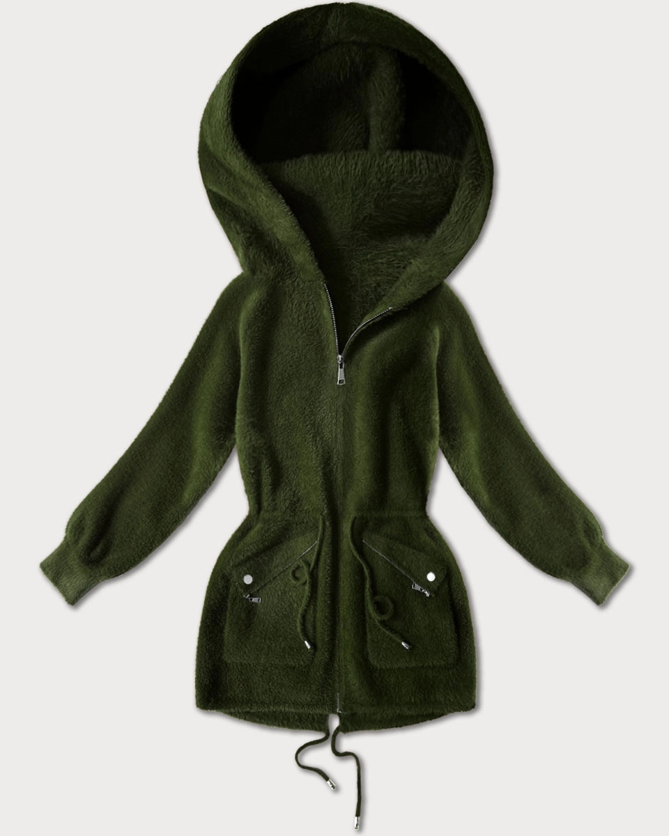 Narzutka alpaka z kieszeniami army (W010#)