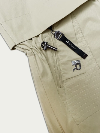 Damski płaszcz z kapturem Glakate beż (LU98022#)