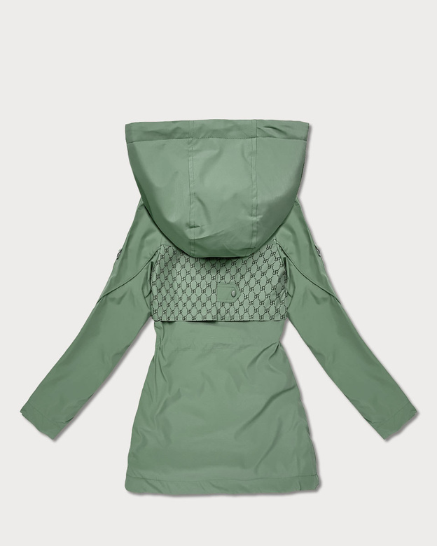 Damska kurtka z monogramem Goodlookin szarozielona (KK60412-3#)