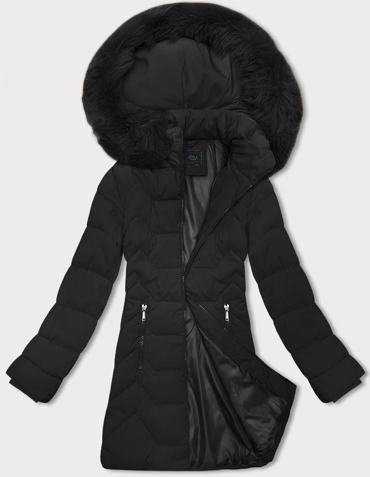 Kurtka damska z kapturem J Style czarna (16M9121-392/392A)