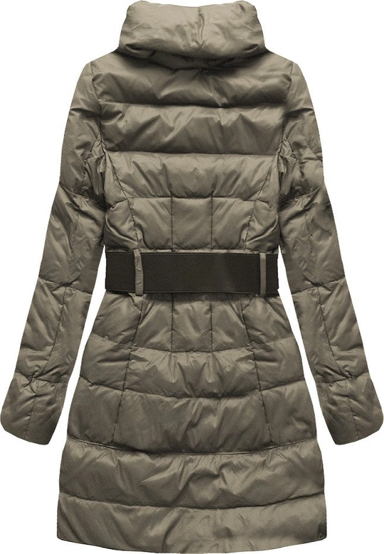 KURTKA ZIMOWA Z PASKIEM KAKAOWA (Z08)