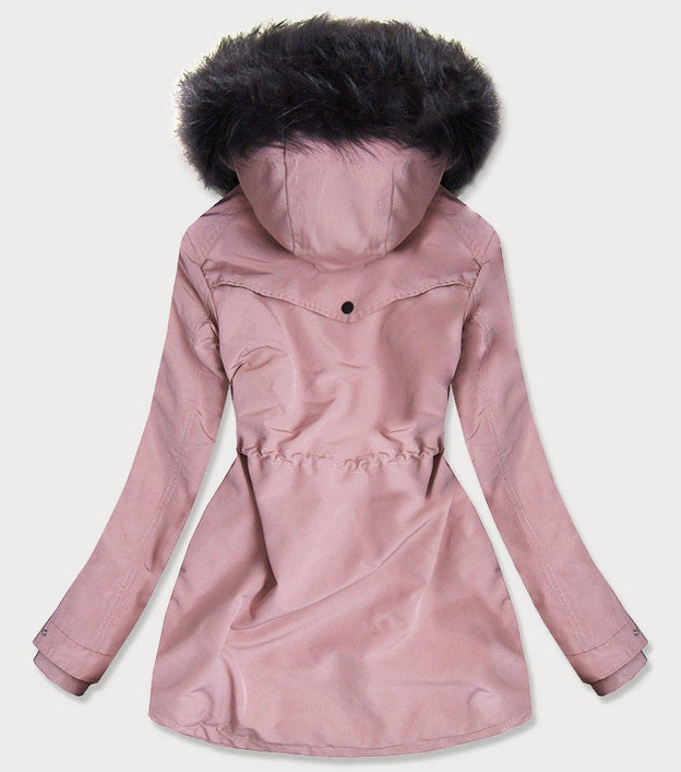 Wodoodporna parka damska różowa (m-176)