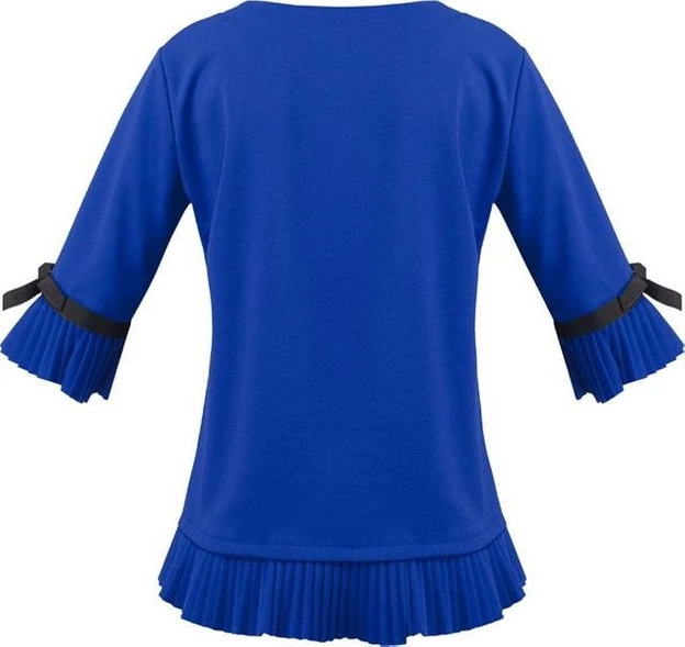 BLUZKA Z PLISAMI I TASIEMKAMI CHABROWA (BL200)