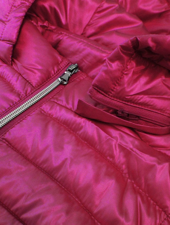 PIKOWANY BŁYSZCZĄCY BEZRĘKAWNIK DAMSKI RÓŻOWY (7000)