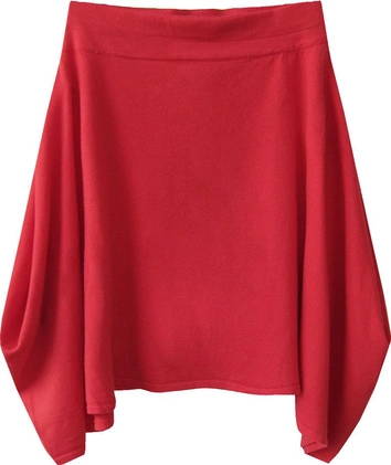 ASYMETRYCZNA SPÓDNICA CZERWONA (1551)