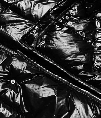 KURTKA ZIMOWA DAMSKA TRZY DŁUGOŚCI CZARNA (OMDL-009)