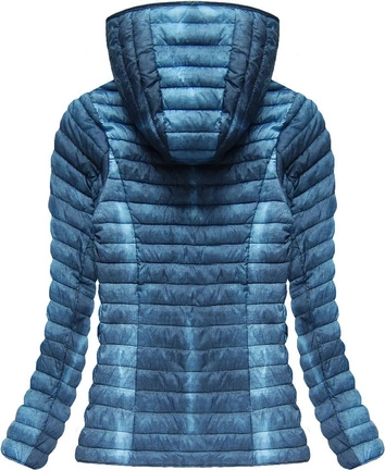 KURTKA IMITUJĄCA JEANS NIEBIESKA (7147BIG)