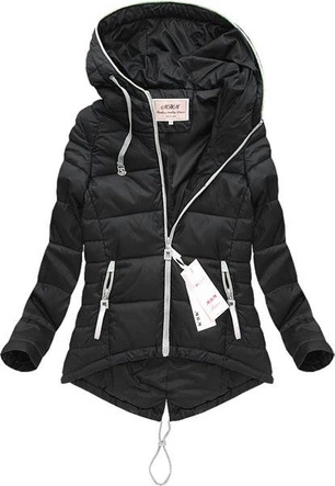 ASYMETRYCZNA KURTKA CZARNA (W388)