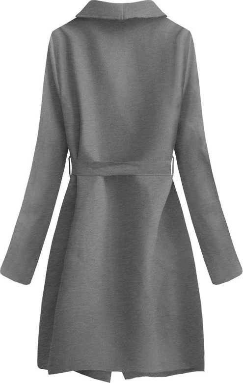 MINIMALISTYCZNY PŁASZCZYK GRAFITOWY (552ART)