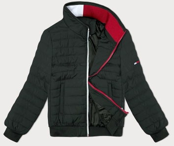 Pikowana kurtka męska ze stójką J.Style army (84M3025-136)