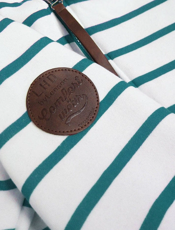 ROZPINANA BLUZA W PASKI BIAŁO-NIEBIESKA (742)