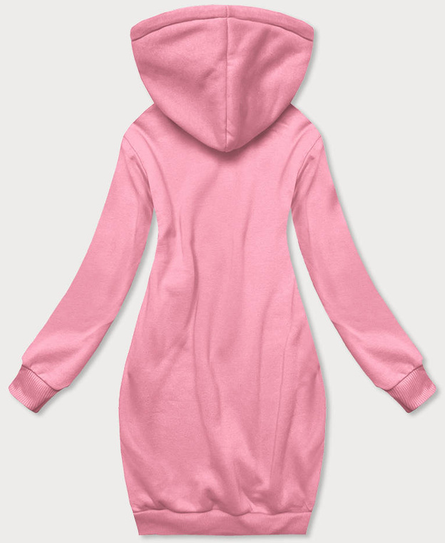 Długa bluza dresowa jasnoróżowa (YS10005-20)