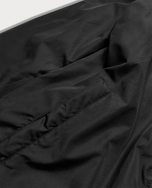 Pikowana kurtka dwustronna damska rudo-czarna (mhm-w589)