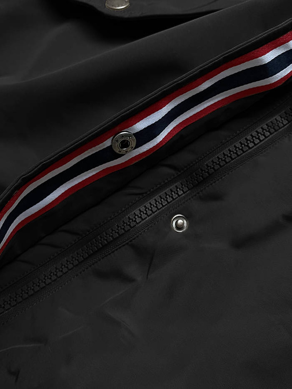 Zimowa parka damska na futerku czarna (can-579big)