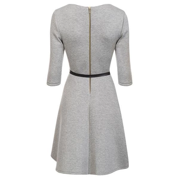 PIANKOWA SUKIENKA Z ZAMKIEM SZARA (S5000)