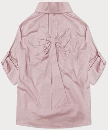 Koszula z ozdobną kokardą na plecach różowa (24018)